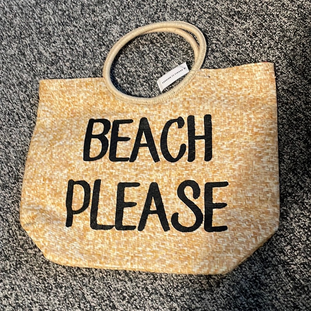 Beach Please Tote Bag. New with tags
